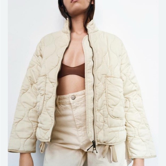 Zara Quilted Cotton Jacket XL - Picture 4 of 13